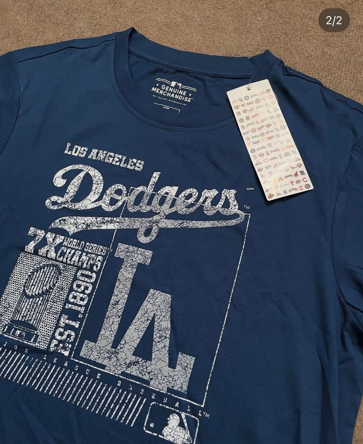 Polera MLB LA Dodgers 7x Azul