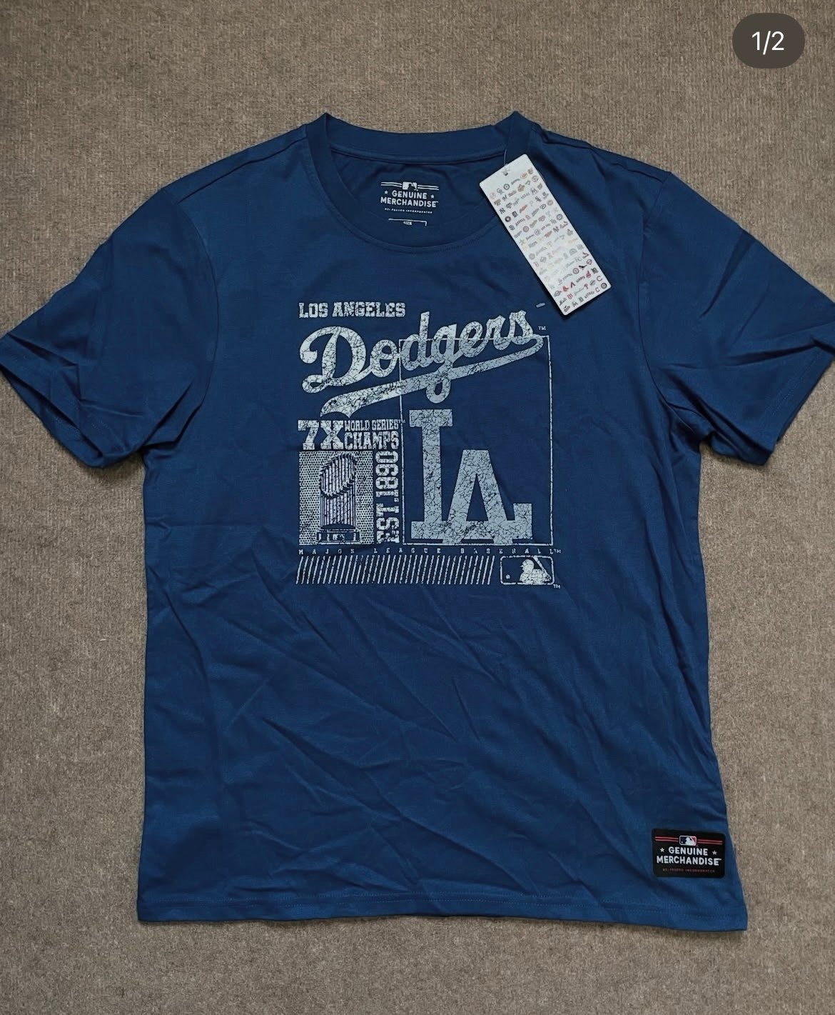 Polera MLB LA Dodgers 7x Azul