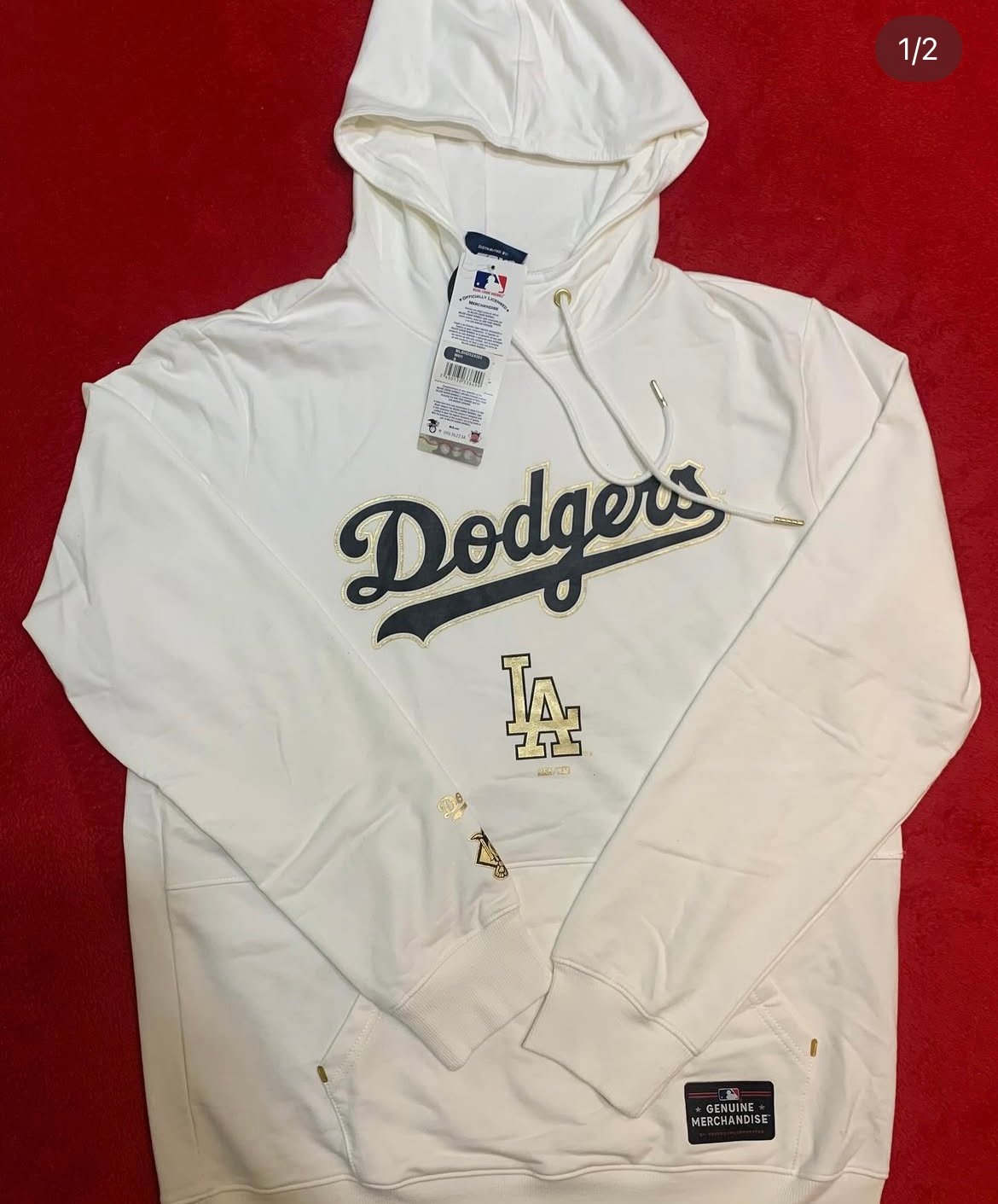 Poleron MLB LA Dodgers Blanco