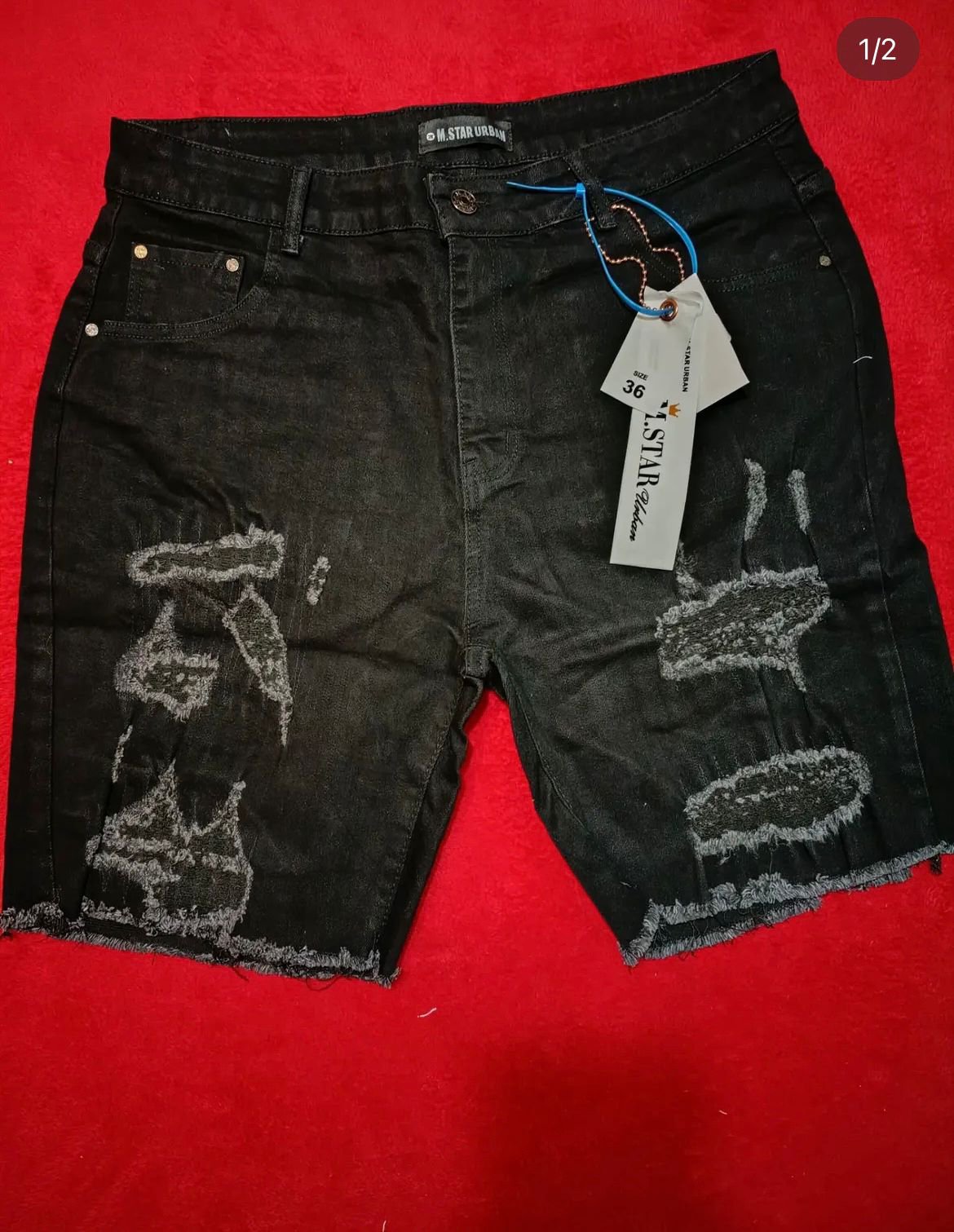 Short Mstar Jeans Negro