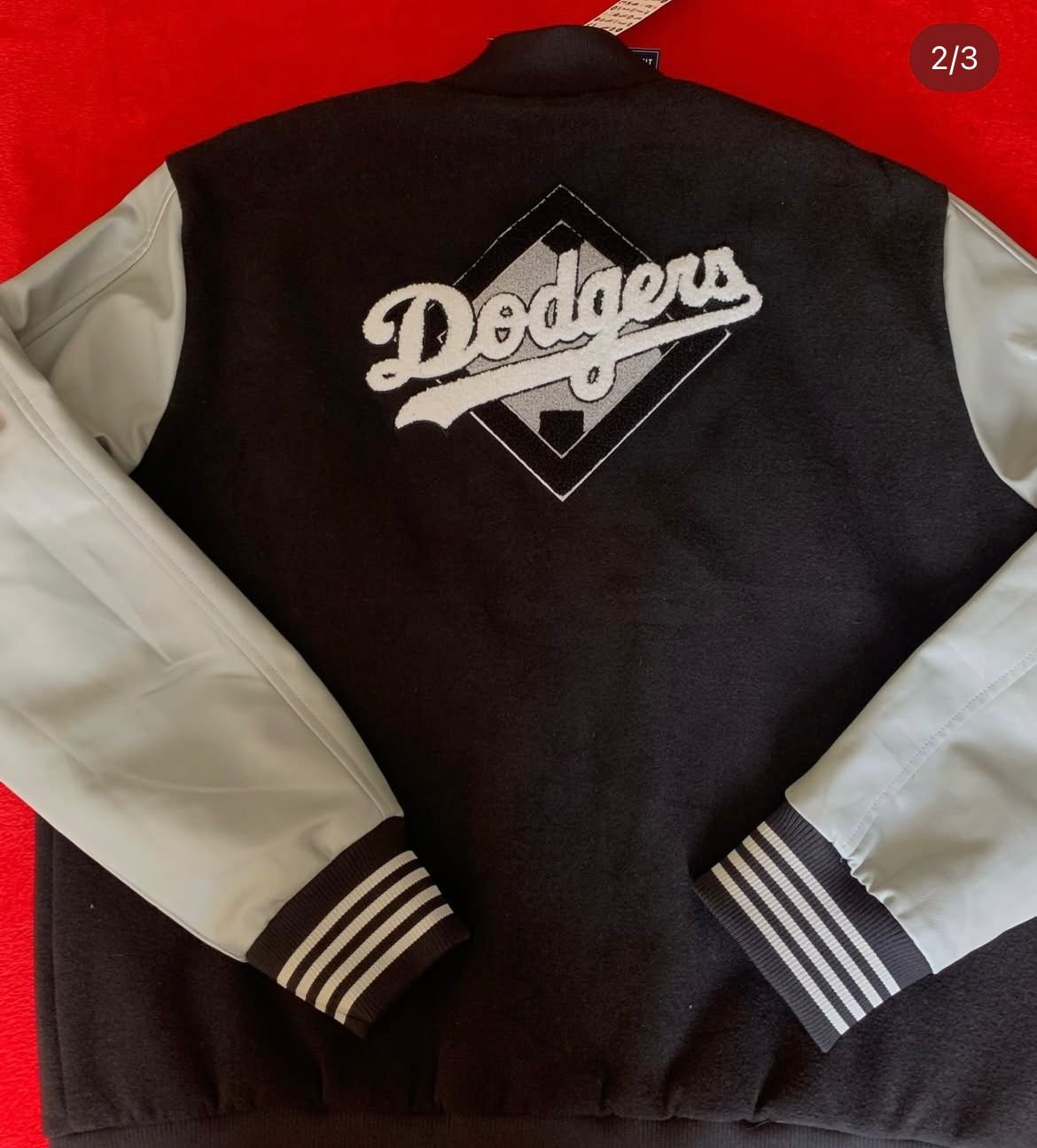 Chaqueta MLB Bomber LA Dodgers Negro